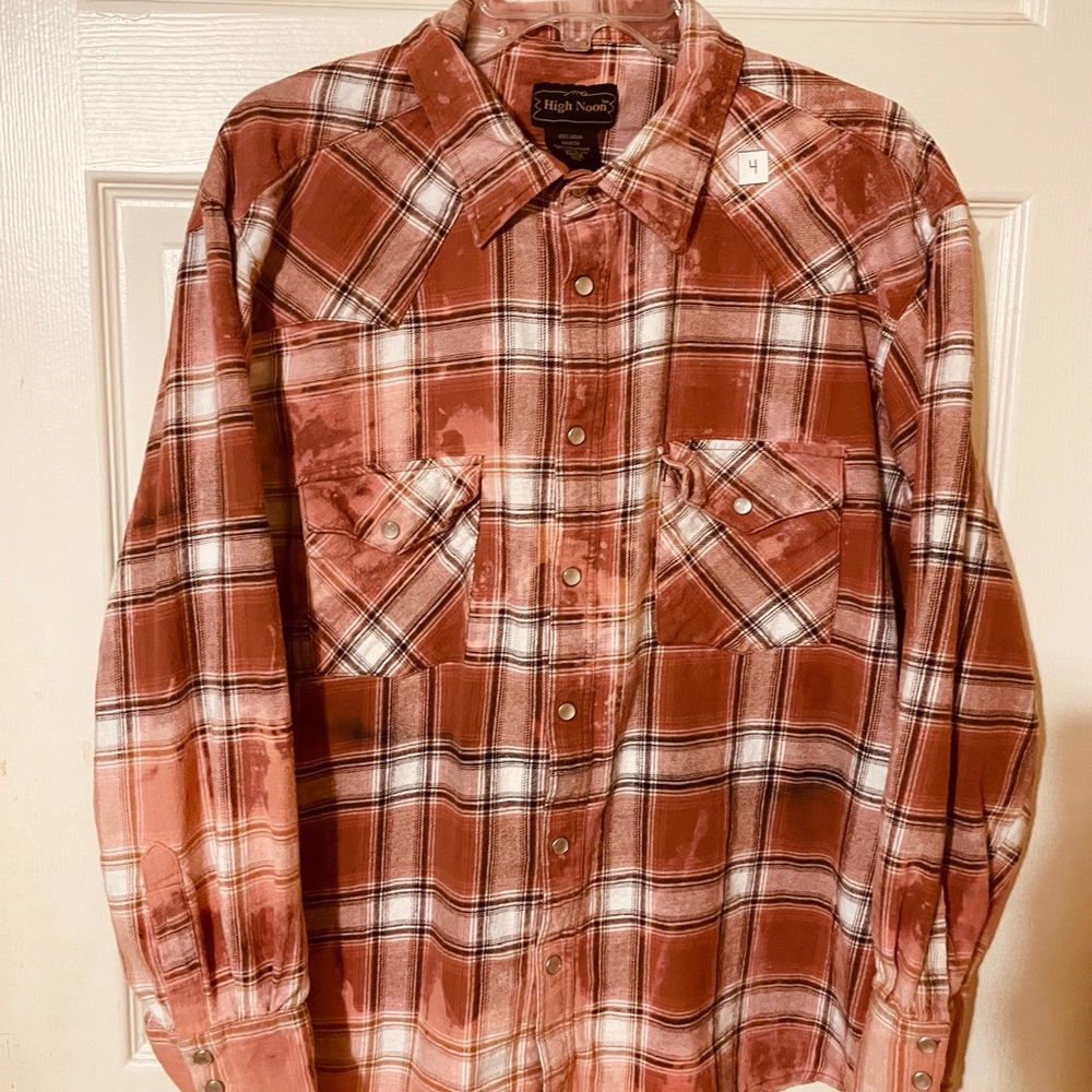 Mens 2XL Bleached Flannel